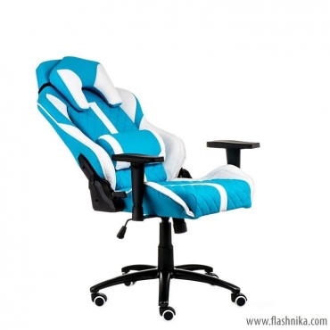 Геймерское кресло Special4You ExtremeRace light blue/white (Е6064)