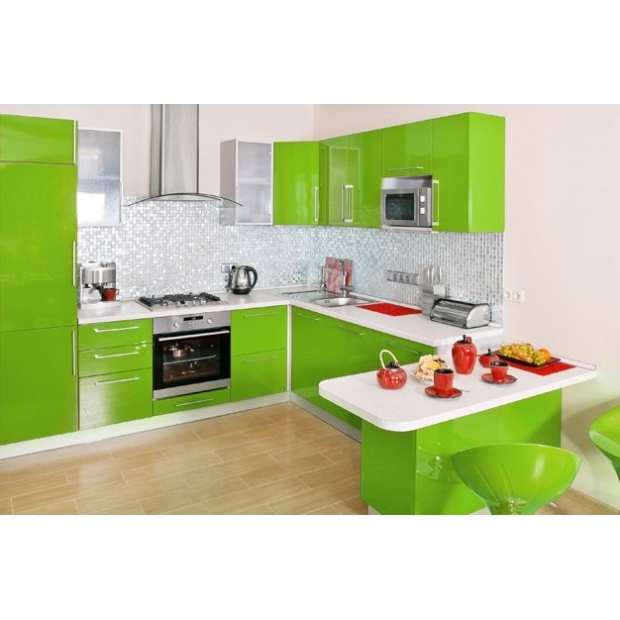 Кухня FLASHNIKA Модерн №3 Зеленое Яблоко