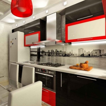 Красно-черная кухня (51 фото): дизайн для смелых и амбициозных людей