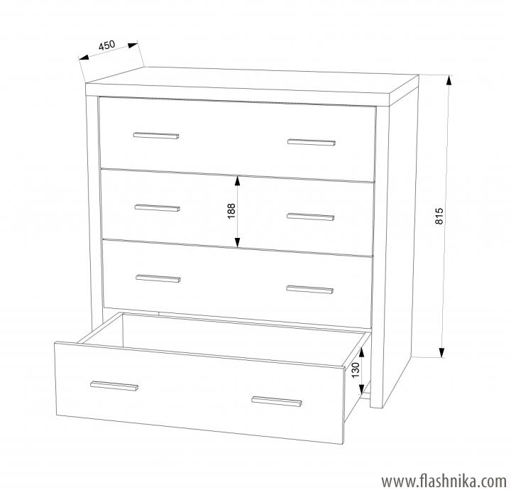 Купить Купить Комод FLASHNIKA 9 - Цена 4230 грн. | Flashnika. Фото 2