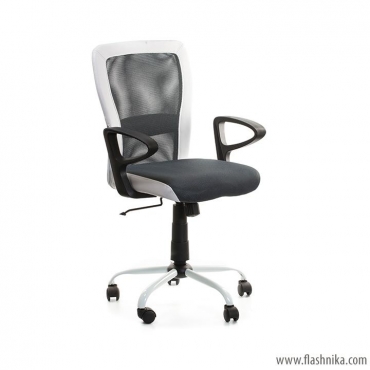 Крісло офісне Office4You Leno black white (27785)