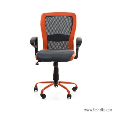 Кресло офисное Office4You Leno Grey/Orange (27783)
