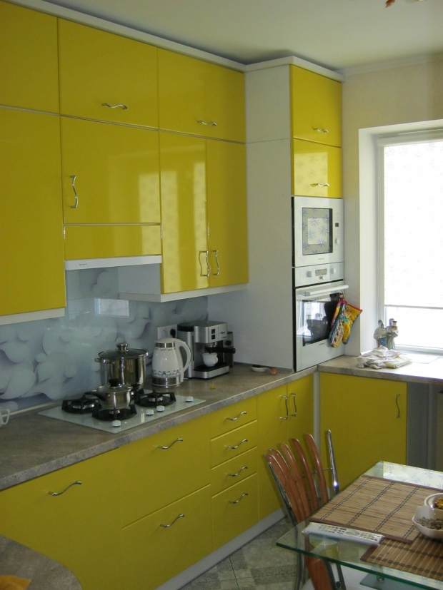 Кухня (желтый) индивидуальный заказ №190