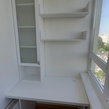 Набір меблів для балкону (білий) індивідуальне замовлення №214