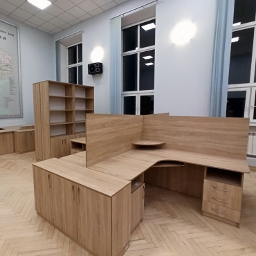 Комплект офисной мебели (Дуб Сонома) индивидуальный заказ №398