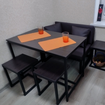 Мебель LOFT для кухни (Дуб Венге) індивідуальне замовлення №401