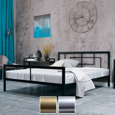 Ліжко Квадро LOFT, золото/металік (Метал-Дизайн)