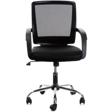 Кресло офисное Office4You VISANO Black/Chrome (27786)